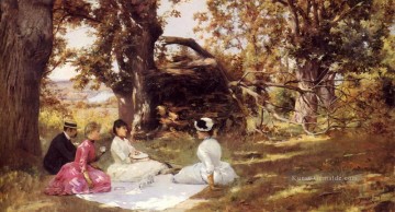  art - Picknick unter den Bäumen Frau Julius LeBlanc Stewart